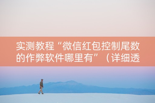 实测教程“微信红包控制尾数的作弊软件哪里有”（详细透视教程）-哔哩哔哩