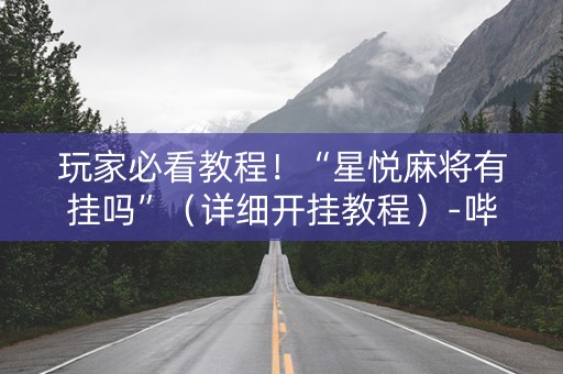 玩家必看教程！“星悦麻将有挂吗”（详细开挂教程）-哔哩哔哩