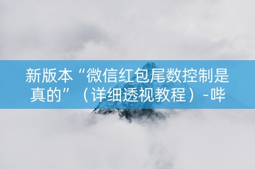 新版本“微信红包尾数控制是真的”（详细透视教程）-哔哩哔哩
