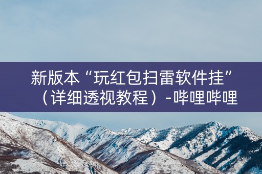 新版本“玩红包扫雷软件挂”（详细透视教程）-哔哩哔哩