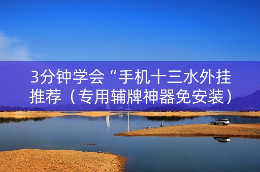 3分钟学会“手机十三水外挂推荐（专用辅牌神器免安装）