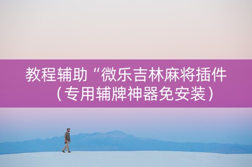 教程辅助“微乐吉林麻将插件（专用辅牌神器免安装）