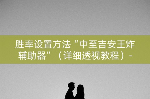 胜率设置方法“中至吉安王炸辅助器”（详细透视教程）-哔哩哔哩