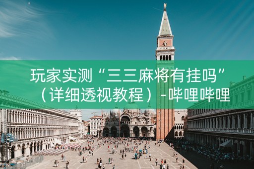 玩家实测“三三麻将有挂吗”（详细透视教程）-哔哩哔哩