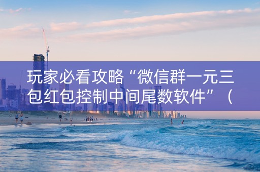 玩家必看攻略“微信群一元三包红包控制中间尾数软件”（详细透视教程）-哔哩哔哩