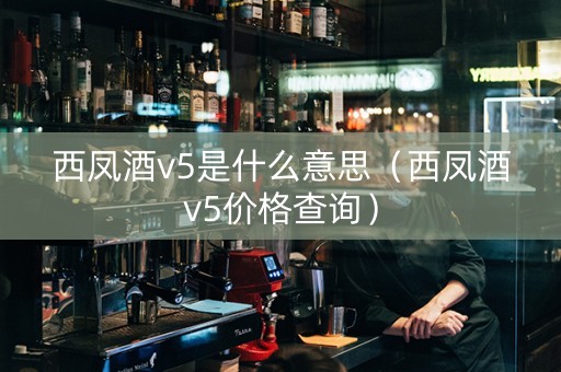 西凤酒v5是什么意思（西凤酒v5价格查询）