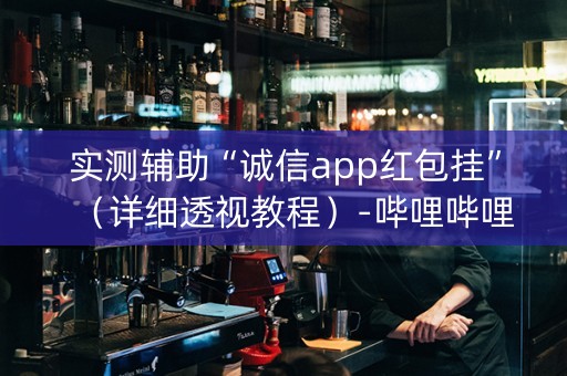 实测辅助“诚信app红包挂”（详细透视教程）-哔哩哔哩
