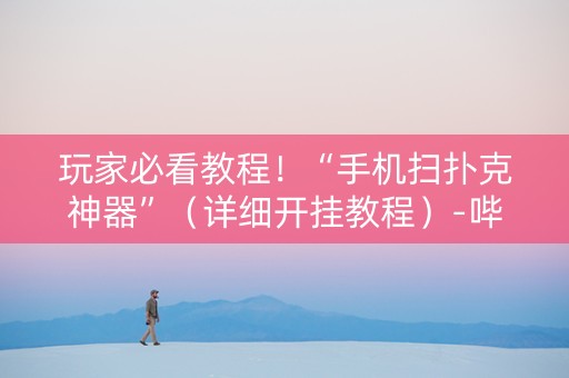 玩家必看教程！“手机扫扑克神器”（详细开挂教程）-哔哩哔哩