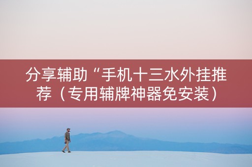 分享辅助“手机十三水外挂推荐（专用辅牌神器免安装）