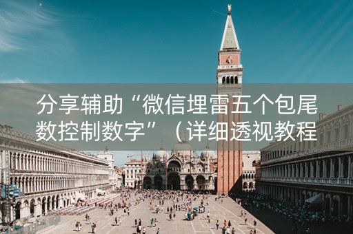 分享辅助“微信埋雷五个包尾数控制数字”（详细透视教程）-哔哩哔哩