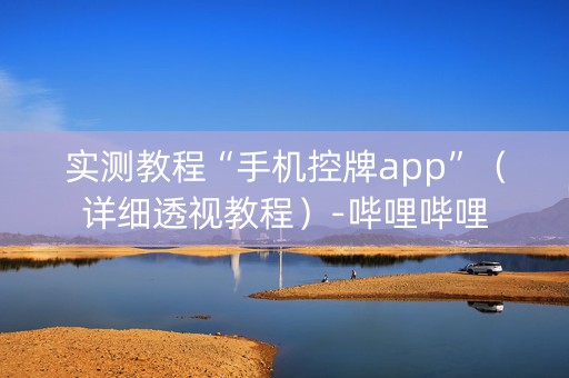 实测教程“手机控牌app”（详细透视教程）-哔哩哔哩