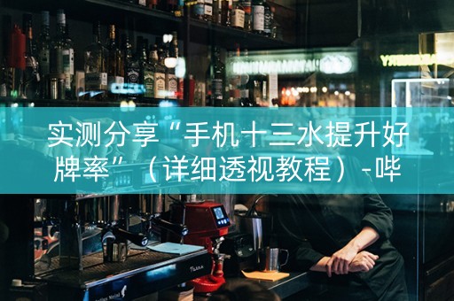 实测分享“手机十三水提升好牌率”（详细透视教程）-哔哩哔哩