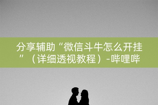 分享辅助“微信斗牛怎么开挂”（详细透视教程）-哔哩哔哩