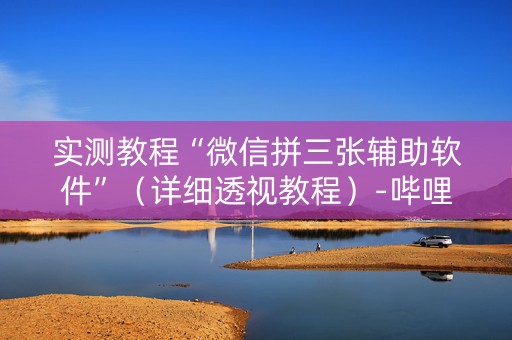 实测教程“微信拼三张辅助软件”（详细透视教程）-哔哩哔哩