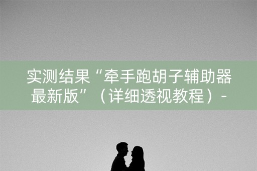 实测结果“牵手跑胡子辅助器最新版”（详细透视教程）-哔哩哔哩
