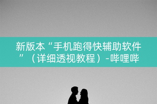 新版本“手机跑得快辅助软件”（详细透视教程）-哔哩哔哩