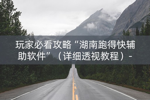 玩家必看攻略“湖南跑得快辅助软件”（详细透视教程）-哔哩哔哩