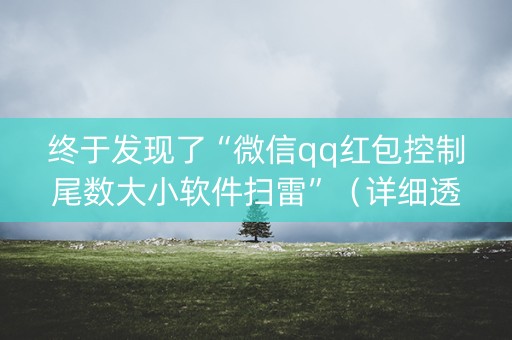 终于发现了“微信qq红包控制尾数大小软件扫雷”（详细透视教程）-哔哩哔哩