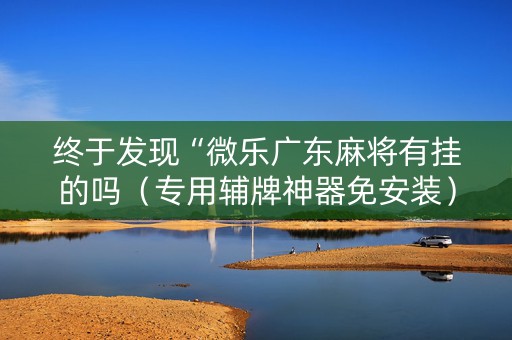 终于发现“微乐广东麻将有挂的吗（专用辅牌神器免安装）
