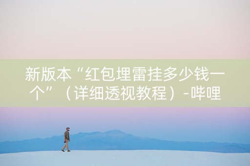 新版本“红包埋雷挂多少钱一个”（详细透视教程）-哔哩哔哩