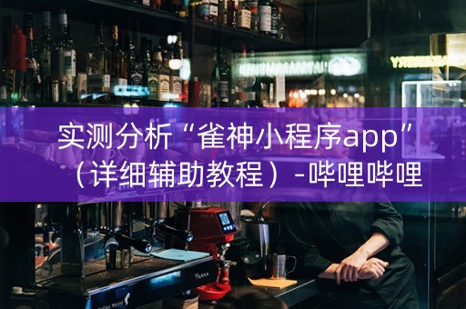 实测分析“雀神小程序app”（详细辅助教程）-哔哩哔哩