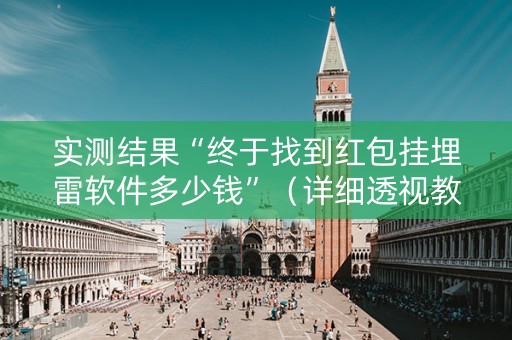 实测结果“终于找到红包挂埋雷软件多少钱”（详细透视教程）-哔哩哔哩