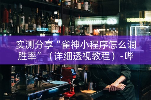 实测分享“雀神小程序怎么调胜率”（详细透视教程）-哔哩哔哩