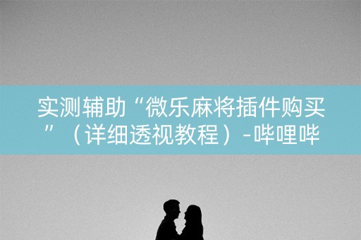 实测辅助“微乐麻将插件购买”（详细透视教程）-哔哩哔哩