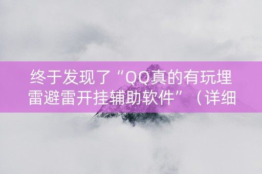 终于发现了“QQ真的有玩埋雷避雷开挂辅助软件”（详细透视教程）-哔哩哔哩