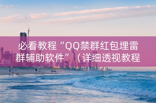 必看教程“QQ禁群红包埋雷群辅助软件”（详细透视教程）-哔哩哔哩