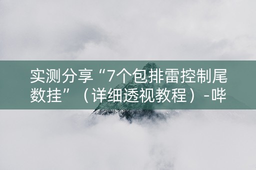 实测分享“7个包排雷控制尾数挂”（详细透视教程）-哔哩哔哩