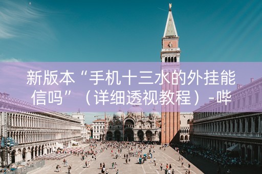 新版本“手机十三水的外挂能信吗”（详细透视教程）-哔哩哔哩