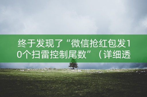 终于发现了“微信抢红包发10个扫雷控制尾数”（详细透视教程）-哔哩哔哩