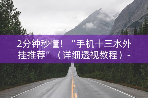 2分钟秒懂！“手机十三水外挂推荐”（详细透视教程）-哔哩哔哩