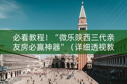 必看教程！“微乐陕西三代亲友房必赢神器”（详细透视教程）-哔哩哔哩