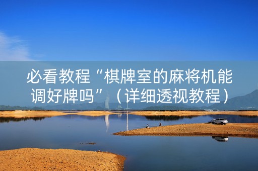 必看教程“棋牌室的麻将机能调好牌吗”（详细透视教程）-哔哩哔哩