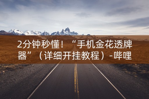 2分钟秒懂！“手机金花透牌器”（详细开挂教程）-哔哩哔哩