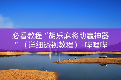必看教程“胡乐麻将助赢神器”（详细透视教程）-哔哩哔哩