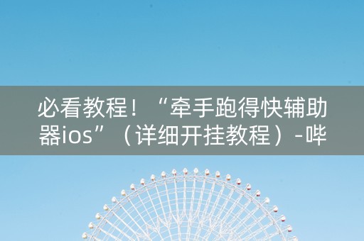 必看教程！“牵手跑得快辅助器ios”（详细开挂教程）-哔哩哔哩