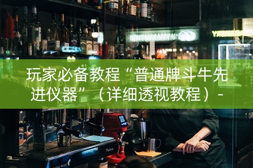 玩家必备教程“普通牌斗牛先进仪器”（详细透视教程）-哔哩哔哩