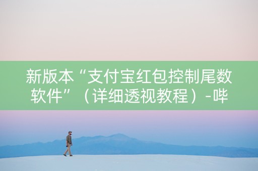 新版本“支付宝红包控制尾数软件”（详细透视教程）-哔哩哔哩