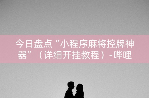 今日盘点“小程序麻将控牌神器”（详细开挂教程）-哔哩哔哩