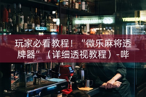 玩家必看教程！“微乐麻将透牌器”（详细透视教程）-哔哩哔哩
