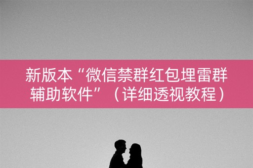 新版本“微信禁群红包埋雷群辅助软件”（详细透视教程）-哔哩哔哩