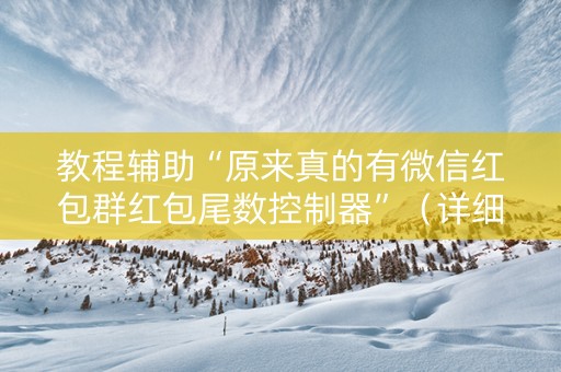 教程辅助“原来真的有微信红包群红包尾数控制器”（详细透视教程）-哔哩哔哩