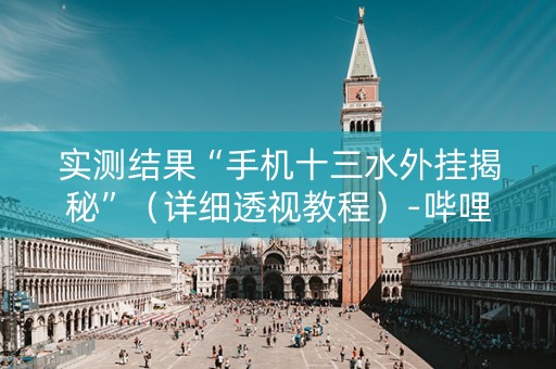 实测结果“手机十三水外挂揭秘”（详细透视教程）-哔哩哔哩