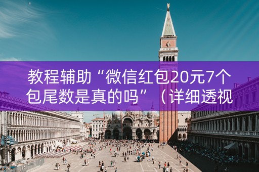 教程辅助“微信红包20元7个包尾数是真的吗”（详细透视教程）-哔哩哔哩