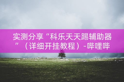 实测分享“科乐天天踢辅助器”（详细开挂教程）-哔哩哔哩