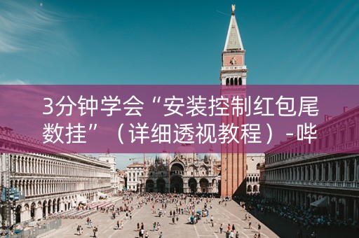 3分钟学会“安装控制红包尾数挂”（详细透视教程）-哔哩哔哩