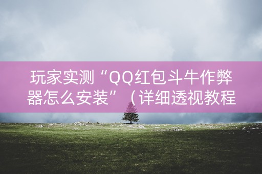 玩家实测“QQ红包斗牛作弊器怎么安装”（详细透视教程）-哔哩哔哩